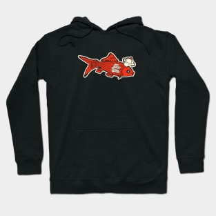 tattooed goldfish Hoodie